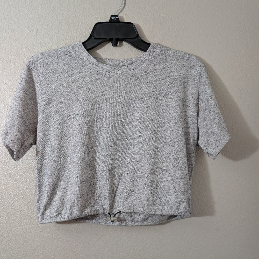 PINK Victoria's Secret Heathered Gray Crop Top